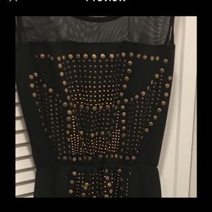 Embellished hi low dress